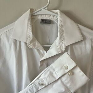 Kenneth Cole White Dress Shirt Crisp Formal Wear